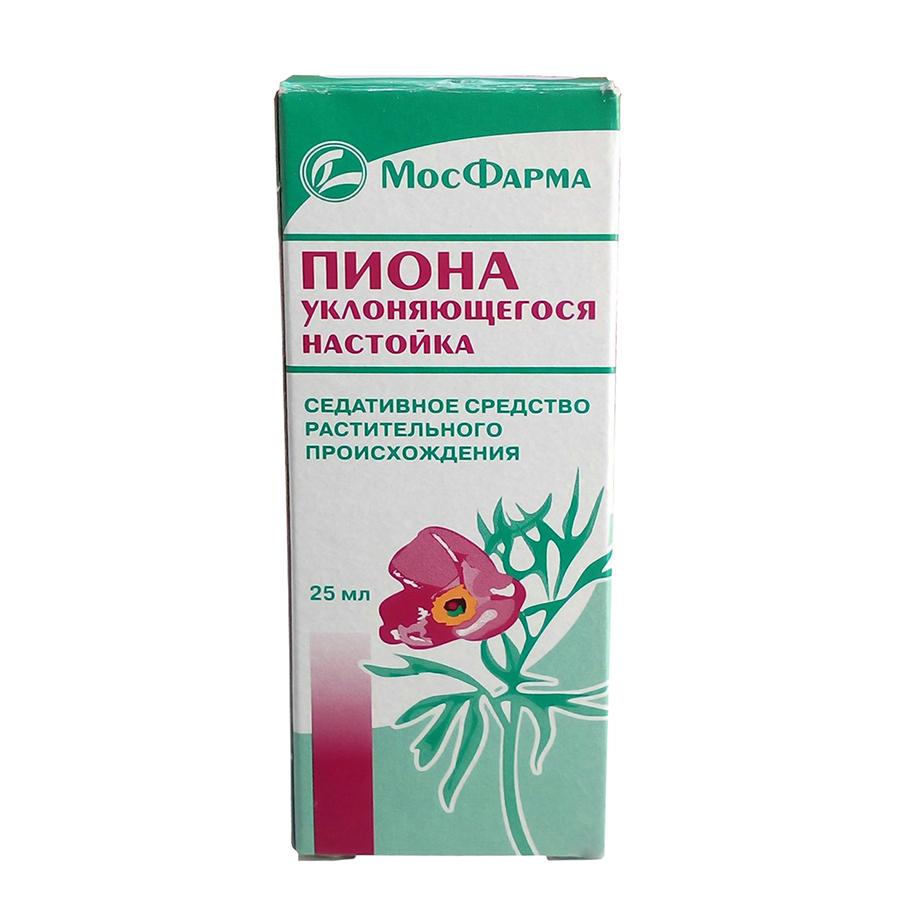 ПИОНА УКЛОНЯЮЩЕГОСЯ НАСТОЙКА ФЛ. 25МЛ МОСКОВСКАЯ ФФ