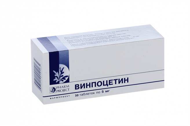 ВИНПОЦЕТИН ТАБЛ. 5МГ №50 ФАРМПРОЕКТ