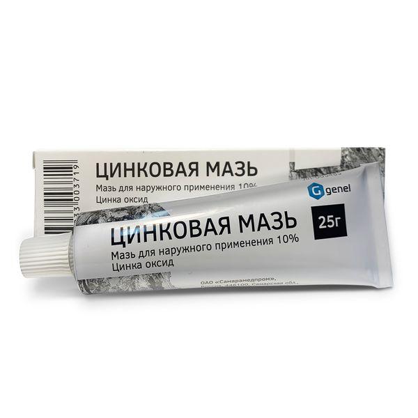 ЦИНКОВАЯ МАЗЬ Д/НАРУЖ. ПРИМ. 10% ТУБА 25Г САМАРАМЕДПРОМ
