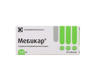МЕБИКАР ТАБЛ. 500МГ №20