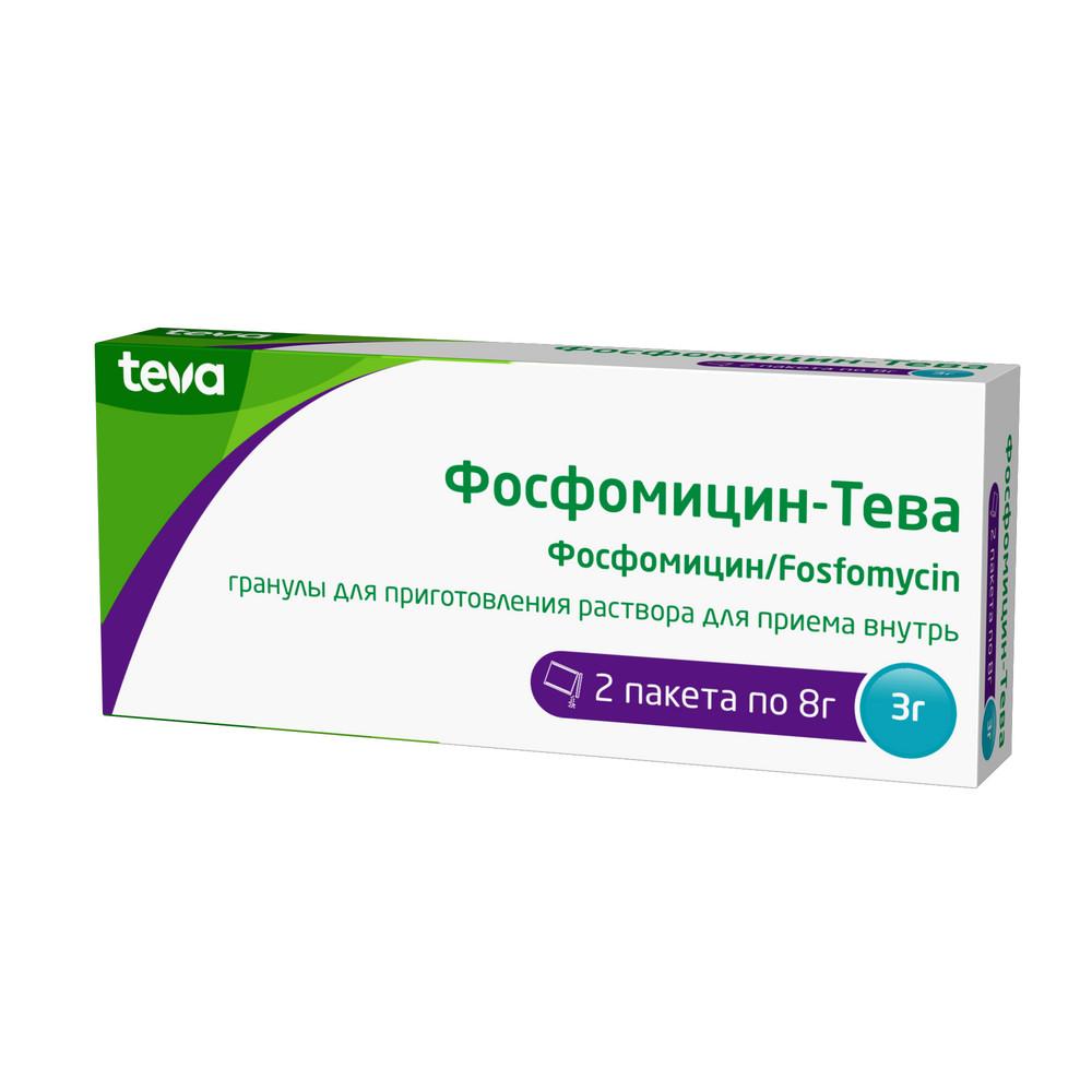 ФОСФОМИЦИН-ТЕВА ГРАН. Д/Р-РА Д/ПРИЕМА ВНУТРЬ 3Г ПАК. 8Г №2