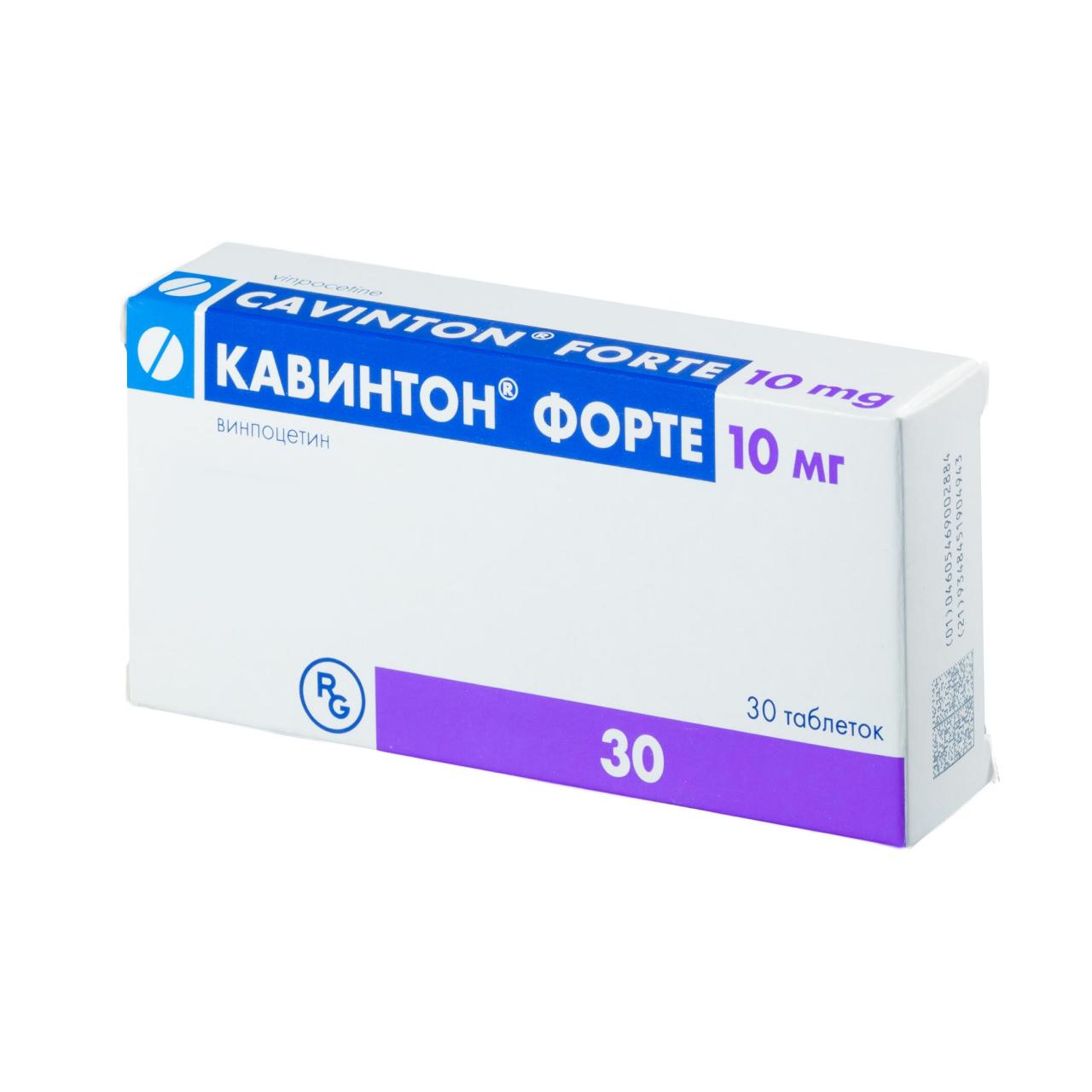 КАВИНТОН ФОРТЕ ТАБЛ. 10МГ №30