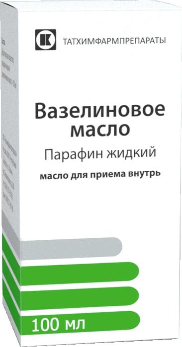 ВАЗЕЛИНОВОЕ МАСЛО Д/ПРИЕМА ВНУТРЬ ФЛ. 100МЛ ТАТХИМФАРМПРЕПАРАТЫ