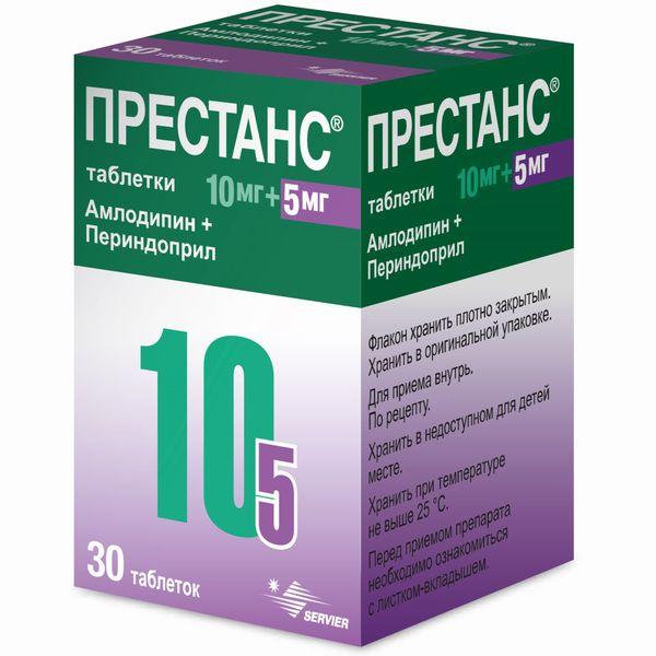 ПРЕСТАНС ТАБЛ. 10МГ+5МГ ФЛ. С ДОЗАТОРОМ №30
