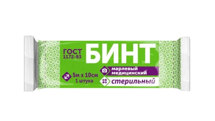 БИНТ СТЕРИЛЬНЫЙ 5МХ10СМ ПЛ. 32Г/М КВ. ФАРМ-СФЕРА