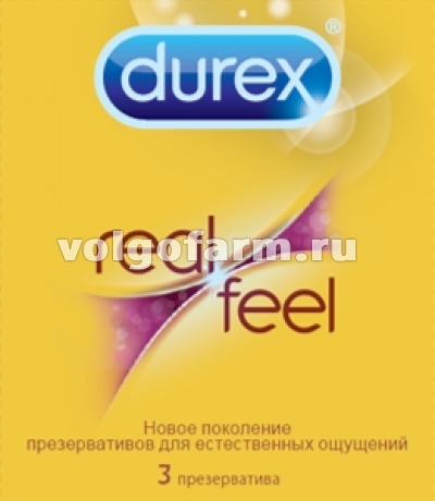 ДЮРЕКС ПРЕЗЕРВАТИВЫ REAL FEEL №3