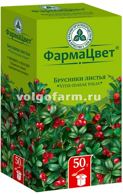 БРУСНИКИ ЛИСТЬЯ 50Г КРАСНОГОРСКЛЕКСРЕДСТВА