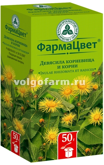 ДЕВЯСИЛА КОРНЕВИЩА И КОРНИ 50Г КРАСНОГОРСКЛЕКСРЕДСТВА