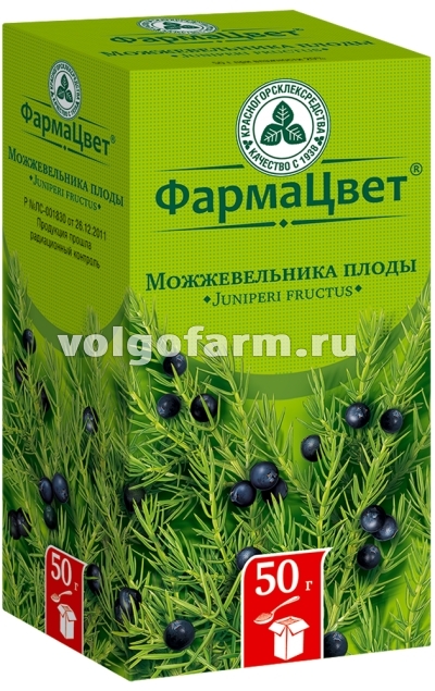 МОЖЖЕВЕЛЬНИКА ПЛОДЫ 50Г КРАСНОГОРСКЛЕКСРЕДСТВА