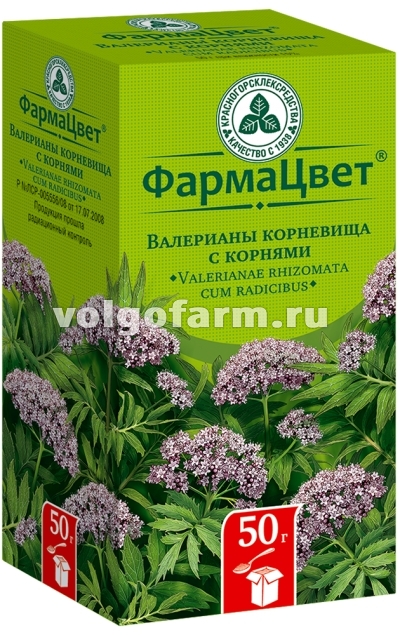 ВАЛЕРИАНЫ КОРНЕВИЩА С КОРНЯМИ 50Г КРАСНОГОРСКЛЕКСРЕДСТВА