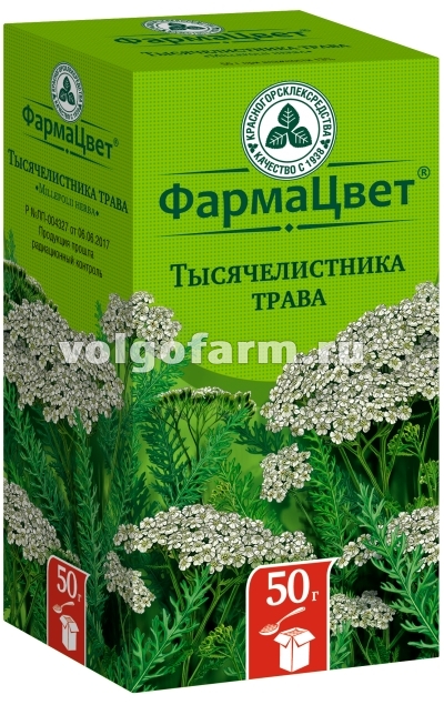 ТЫСЯЧЕЛИСТНИКА ТРАВА 50Г КРАСНОГОРСКЛЕКСРЕДСТВА
