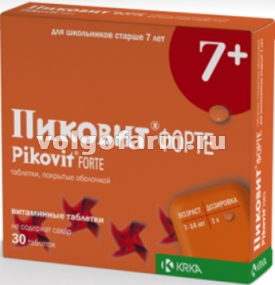 ПИКОВИТ ФОРТЕ ТАБЛ. П/О №30