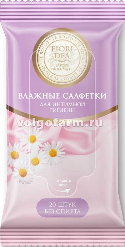 ФЬЕРИ ДЕЯ САЛФЕТКИ ВЛАЖНЫЕ ДЛЯ ИНТИМНОЙ ГИГИЕНЫ №20