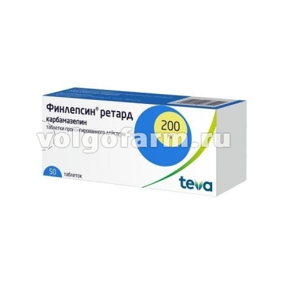 ФИНЛЕПСИН РЕТАРД ТАБЛ. ПРОЛОНГ. 200МГ №50