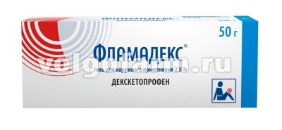 ФЛАМАДЕКС ГЕЛЬ Д/НАРУЖН. ПРИМ. 2,5% ТУБА 50Г