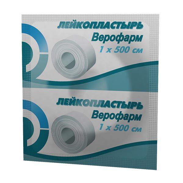 ЛЕЙКОПЛАСТЫРЬ ФИКСИРУЮЩИЙ 1Х500СМ КОНТУРНАЯ УП. ВЕРОФАРМ