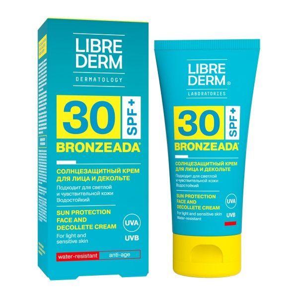ЛИБРИДЕРМ БРОНЗИАДА КРЕМ СОЛНЦЕЗАЩИТНЫЙ ДЛЯ ЛИЦА И ДЕКОЛЬТЕ SPF30 50МЛ