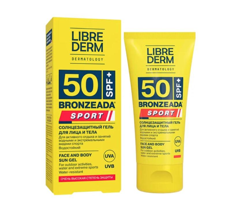 ЛИБРИДЕРМ БРОНЗИАДА ГЕЛЬ СОЛНЦЕЗАЩИТНЫЙ ДЛЯ ЛИЦА И ТЕЛА СПОРТ SPF50 150МЛ