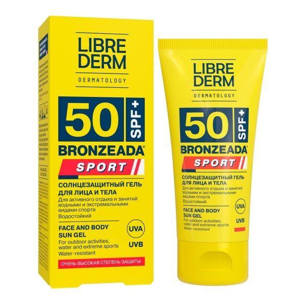 ЛИБРИДЕРМ БРОНЗИАДА ГЕЛЬ СОЛНЦЕЗАЩИТНЫЙ ДЛЯ ЛИЦА И ТЕЛА СПОРТ SPF50 50МЛ